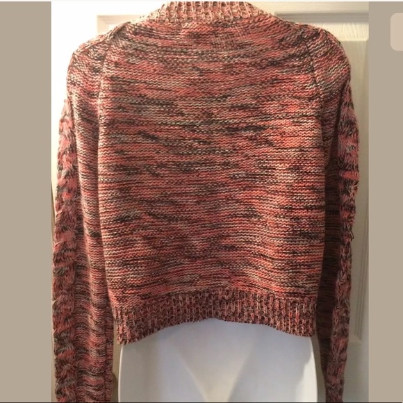STARING AT STARS Cable Knit Sweater Crop Knit Pink urban Outfitters Pullover - Picture 6 of 7